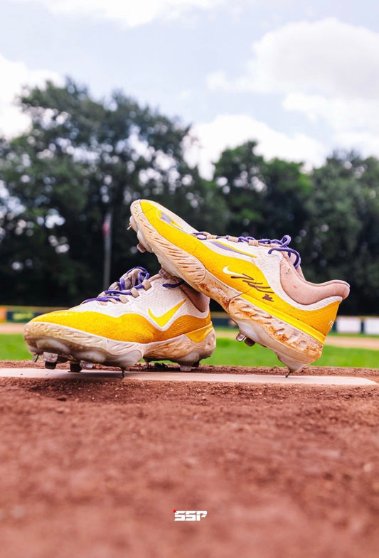 Kade Anderson Autographed LSU Championship Game Worn Cleats 1/1